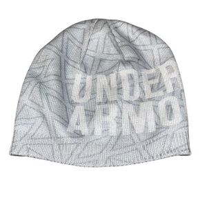 Under Armour Cold Gear Youth Grey Geometric Winter Hat Beanie